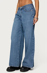 Edikted Skye Low Rise Baggy Jeans