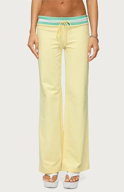 Edikted Clioh Contrast Waist Sweatpants