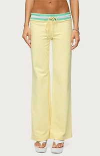 Edikted Clioh Contrast Waist Sweatpants