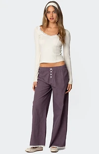 Edikted Dakota Plaid Pants