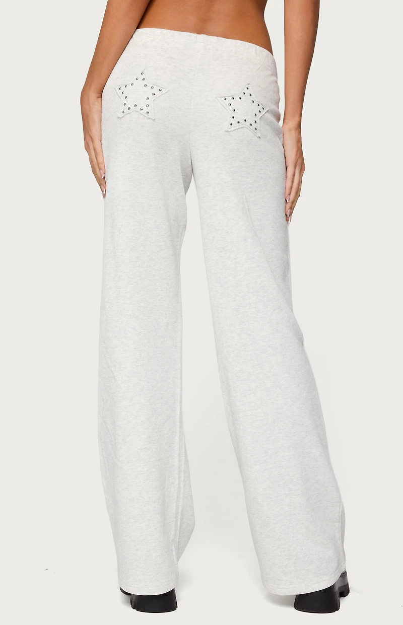Edikted Briela Star Studded Sweatpants