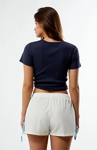 Pacsun Side Stripe Bow Athletic Shorts