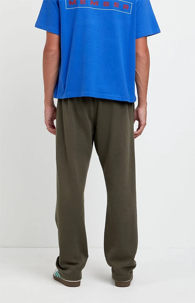 Pacsun Olive Johnny Fleece Straight Sweatpants