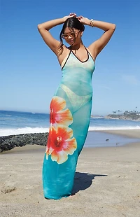 Hawaiian Tropic Tropical Coast Swim Cover-Up Dress