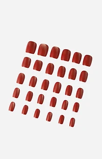 NEVER HAVE I EVER Basic But Make It Boss Square Press-On Nails