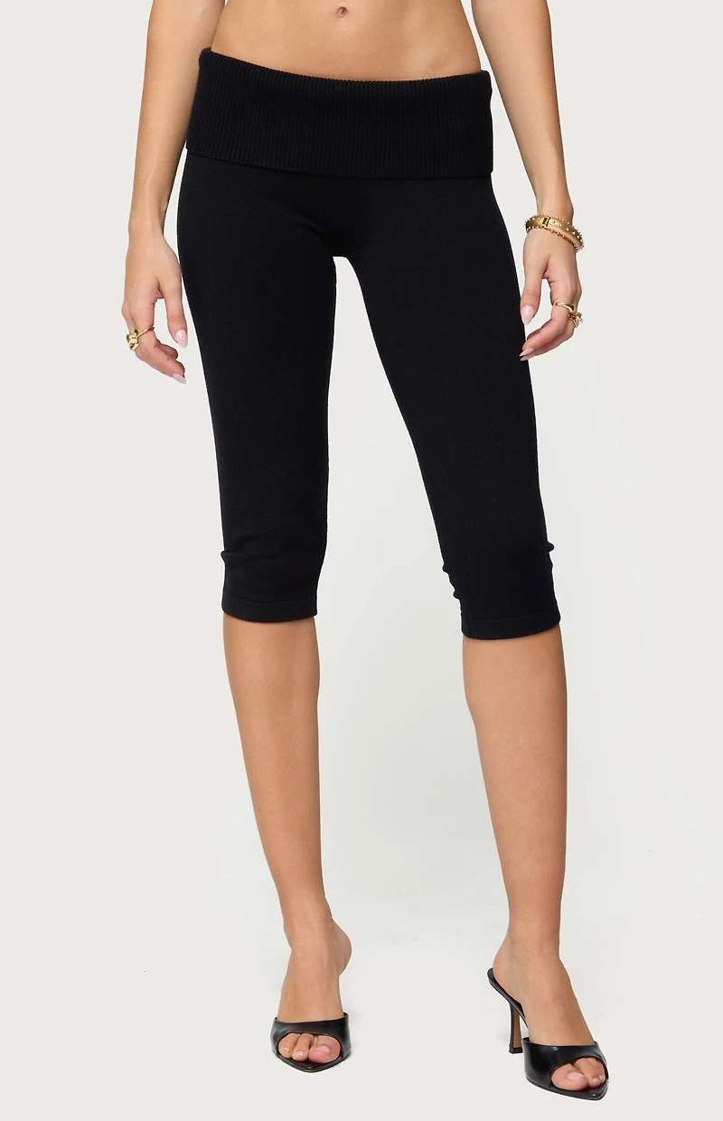 Edikted Skyla Knit Capri Pants