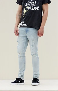 Pacsun Bryce Stacked Skinny Jeans Stretch Indigo