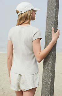 John Galt Light Gray Boston Hailie T-Shirt