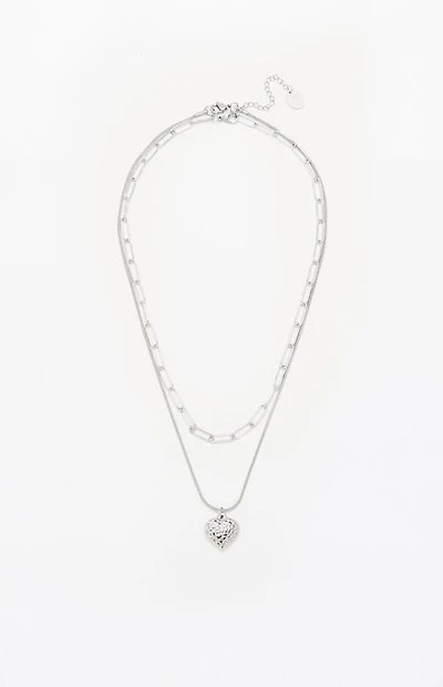 LA Hearts Heart Layered Necklace