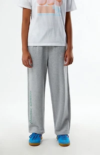 Pacsun Kids Pickleball Champions Heather Grey Baggy Sweatpants