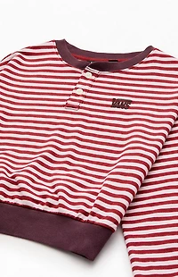 Vans Kids Molly Striped Henley Long Sleeve