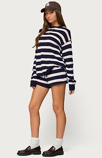 Edikted Amaris Oversized Striped Knit Sweater