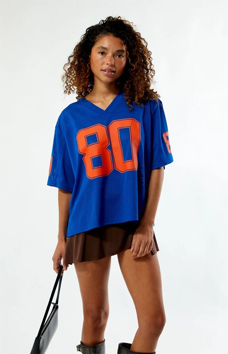 Pacsun Blue Tailgate 80 Short Sleeve Jersey