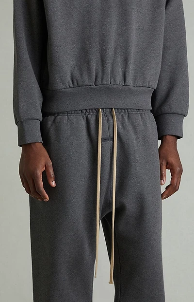 Fear of God ESSENTIALS Charcoal Heather Fleece Flare Sweatpants