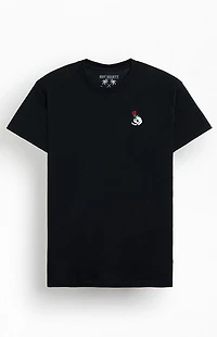 Riot Society Rose Skull Embroidered T-Shirt