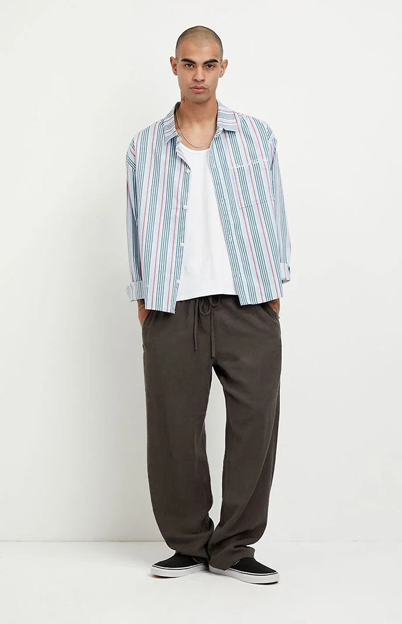 Pacsun Wilder Linen Straight Pants