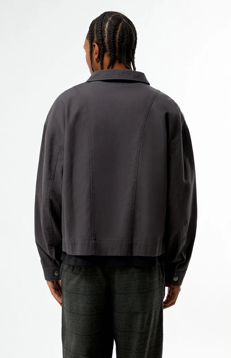 Pacsun Gray Double Seams Gas Jacket