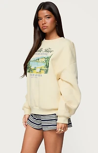 Edikted French Riviera Oversized Sweatshirt