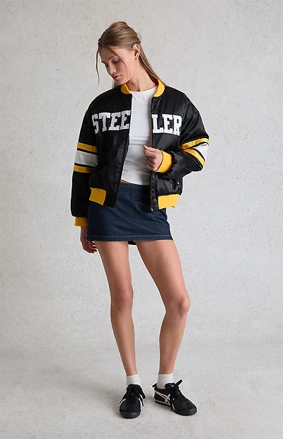 WILD COLLECTIVE x NFL Pittsburgh Steelers Bomber Jacket
