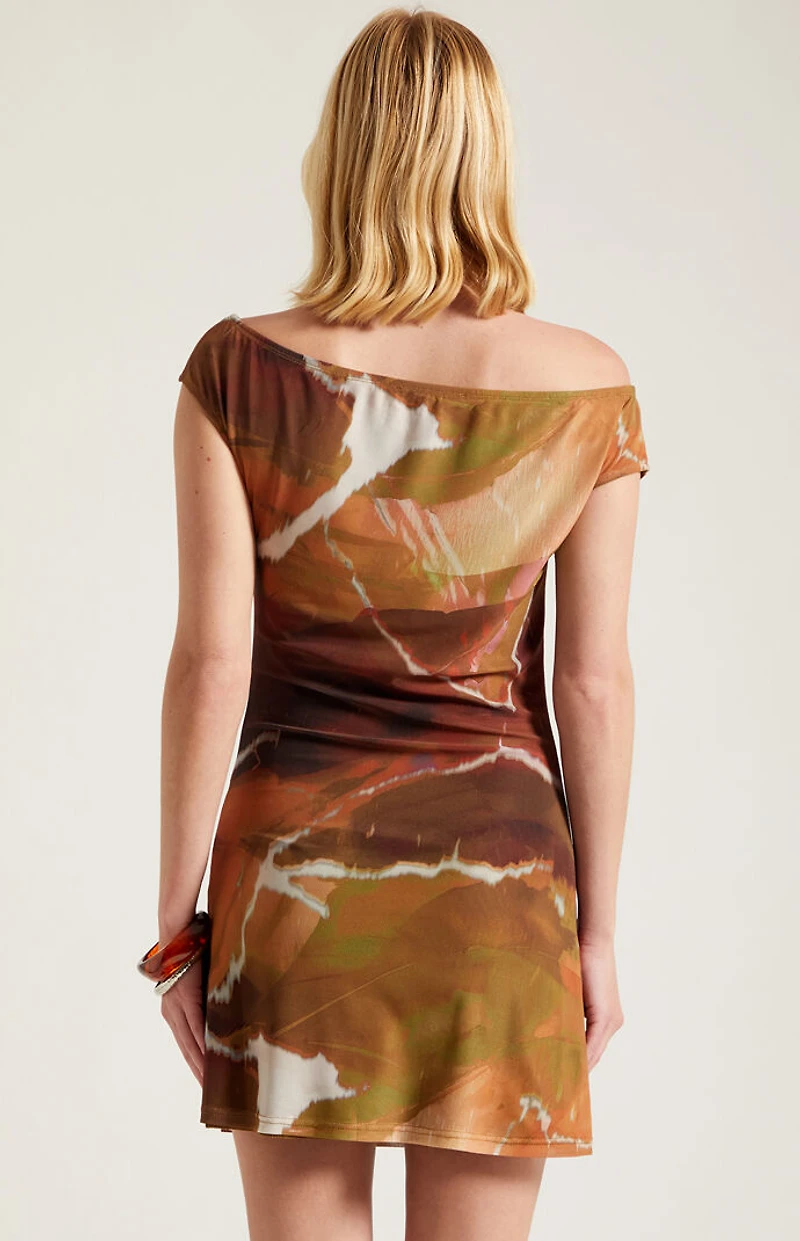 Third Charm Sophia Printed Mini Dress