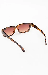 Pacsun Jade Tortoise Rectangle Sunglasses