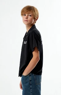 Pacsun Kids Pacific Lounge Embroidered Camp Shirt