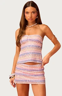 Edikted Barbie Backless Sequin Knit Top