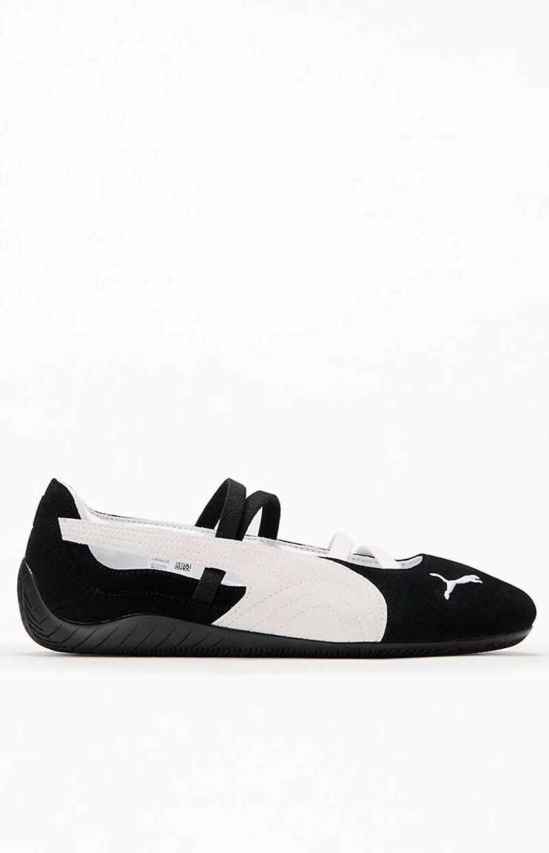Puma Women's Black & White Speedcat Ballet Sneakers