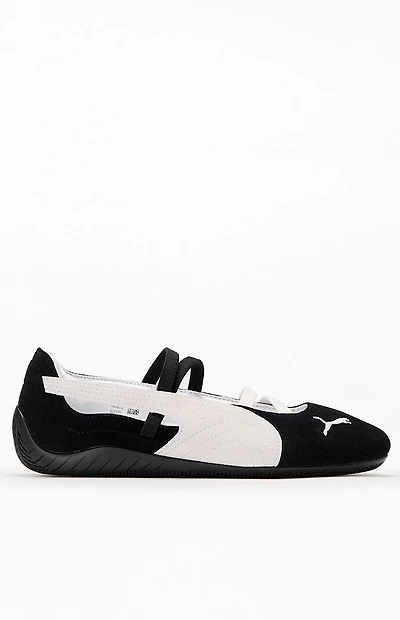 Puma Women's Black & White Speedcat Ballet Sneakers