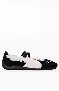 Puma Women's Black & White Speedcat Ballet Sneakers