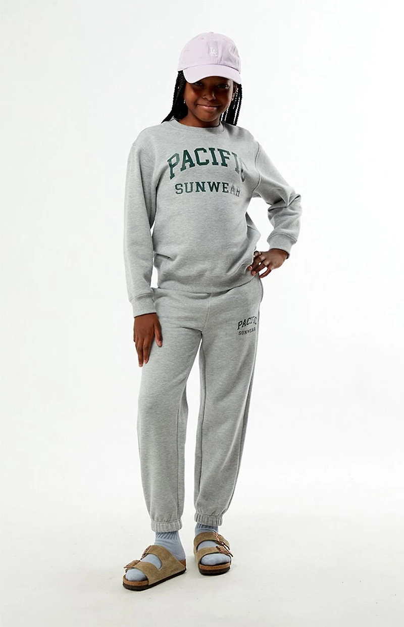 Pacsun Kids Heather Grey Crew Neck Sweatshirt