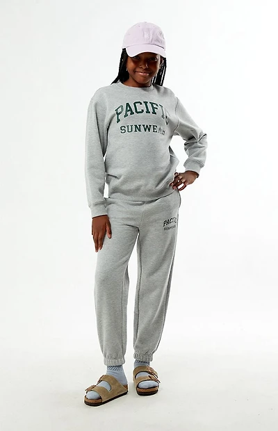 Pacsun Kids Heather Grey Crew Neck Sweatshirt