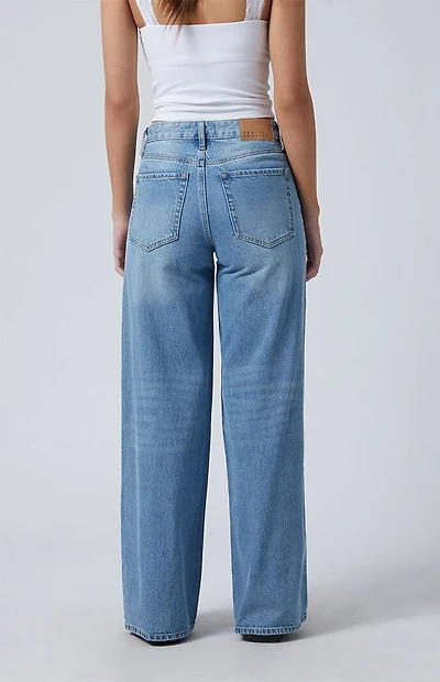 Pacsun Jessie High Waisted Baggy Jeans Medium Indigo