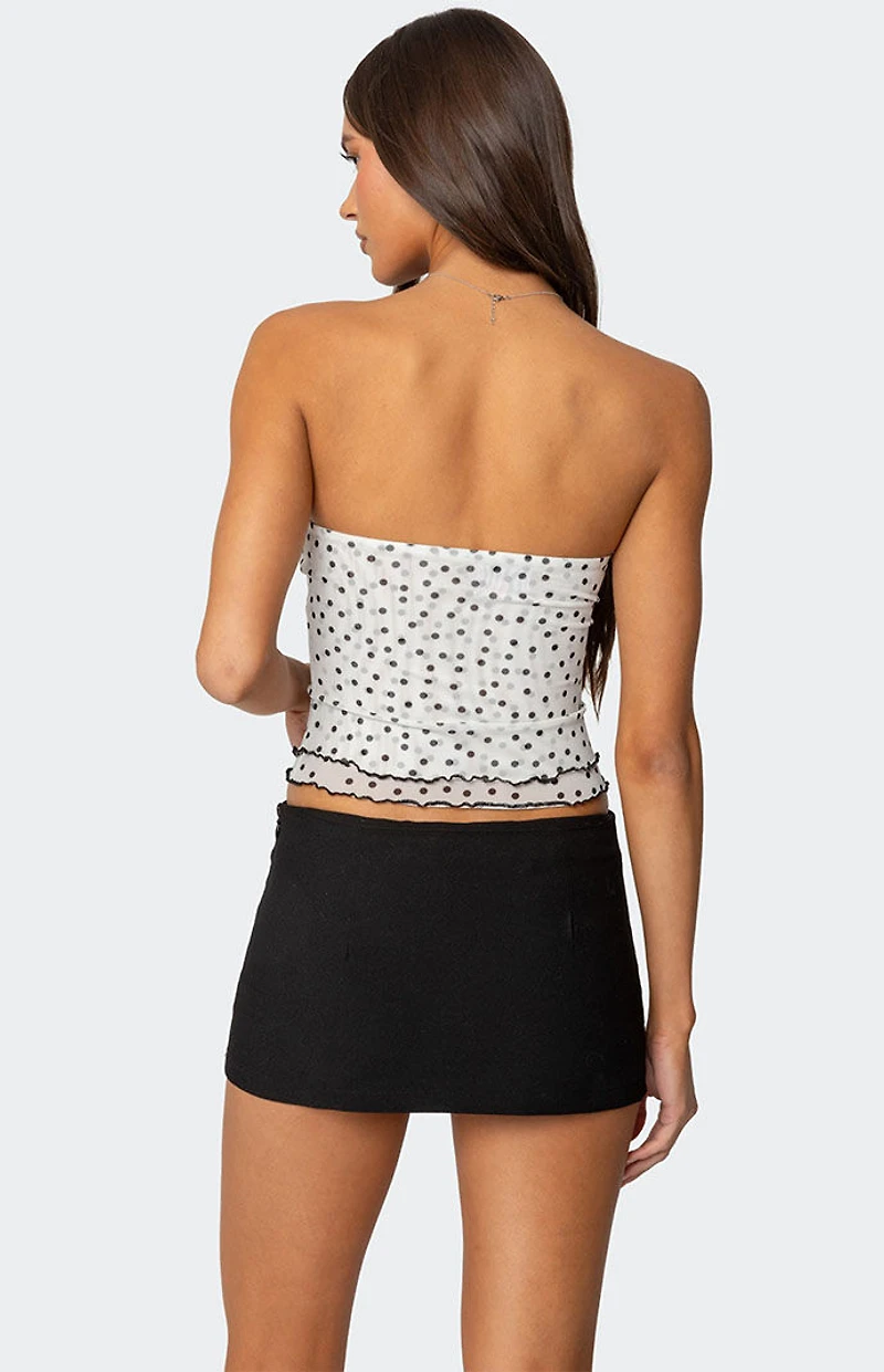 Edikted Laurie Polka Dot Tube Top