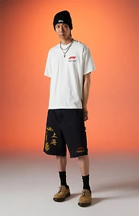 Formula 1 x Pacsun Chinese Grand Prix Shanghai Year Of Speed Baggy Denim Carpenter Shorts