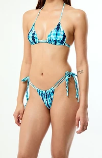 Pacsun Tie Dye Tessa Double Tunnel Curtain Side Cheeky Bikini Bottom