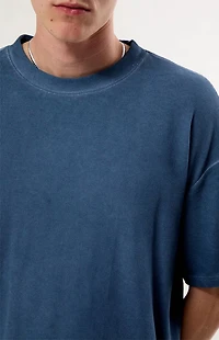 Pacsun Blue Oil Dye Waffle Knit T-Shirt