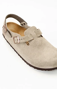 Birkenstock Women's Tokio Suede Leather Clog Taupe