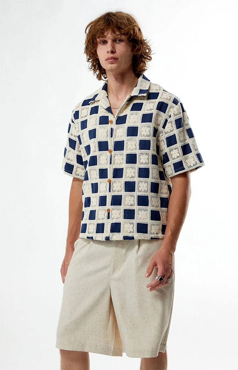 FIELD OF STUDY by Pacsun Checkered Yucca Camp Shirt