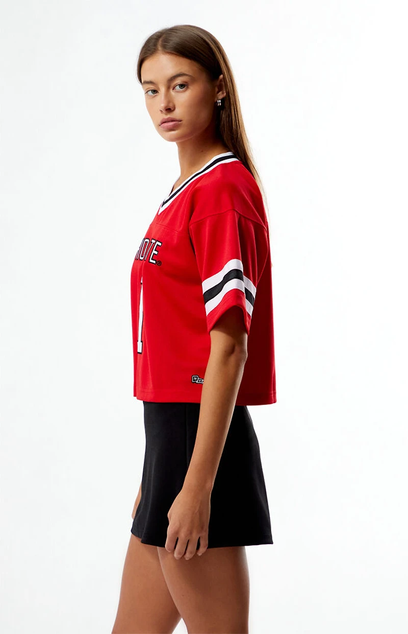 HYPE & VICE Ohio State Cropped Football Jersey