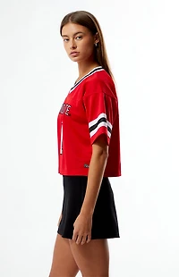 HYPE & VICE Ohio State Cropped Football Jersey