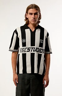 Pacsun Studios Striped Knit Polo Shirt