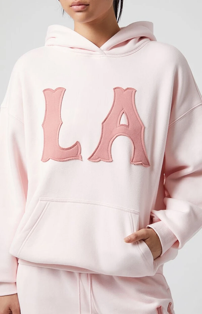 Pacsun Pink LA Patch Hoodie