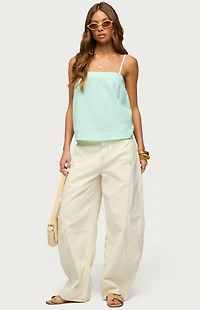 Edikted Sapphire Textured Tank Top
