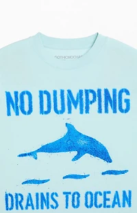 Gothic Mochas No Dumping Dolphin T-Shirt