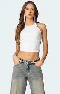 Edikted Caity Backless High Neck Top