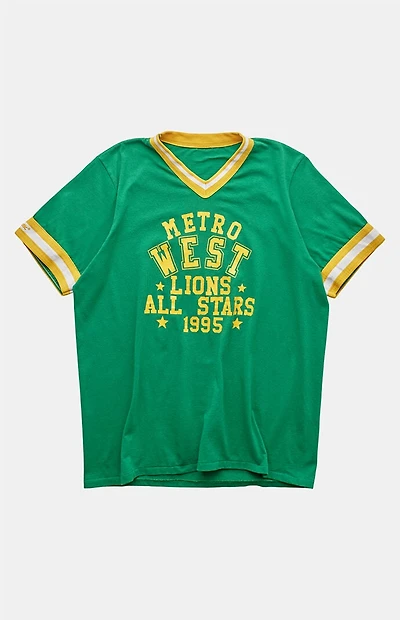 PS VINTAGE 90s Metro West Lions V-Neck Graphic T-Shirt
