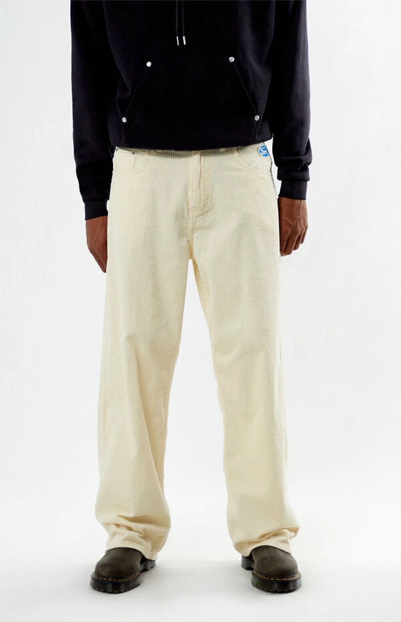 FORD Cream Corduroy Baggy Pants
