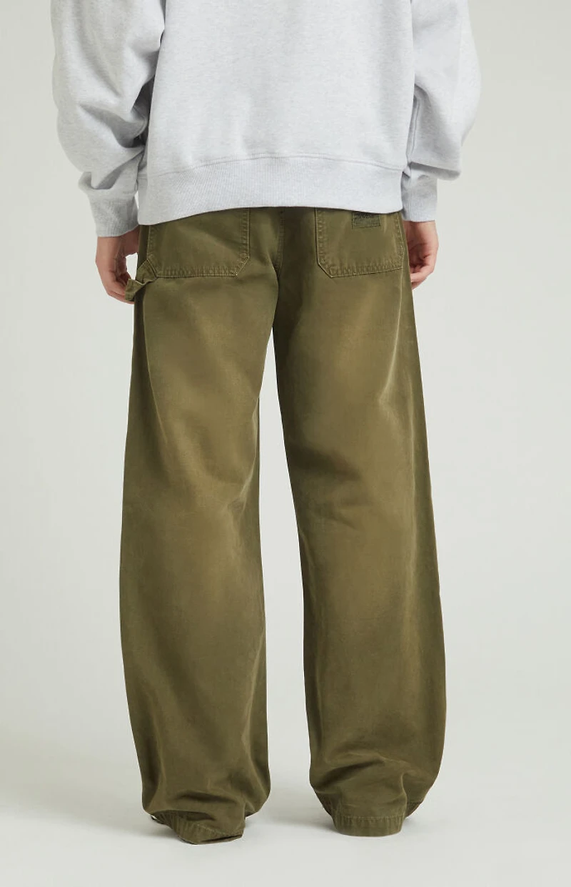 Pacsun Blake Extreme Baggy Jeans Cargo Carpenter Olive