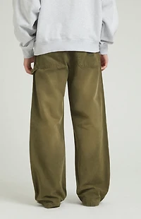 Pacsun Blake Extreme Baggy Jeans Cargo Carpenter Olive